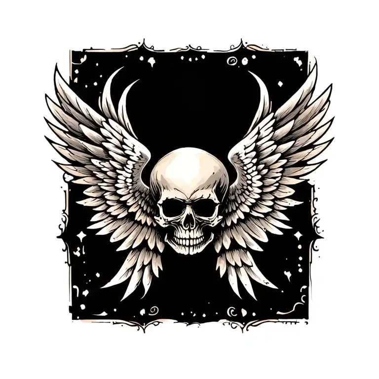 Wings With Skull