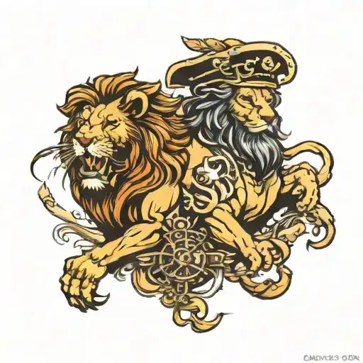 Lion And Pirates