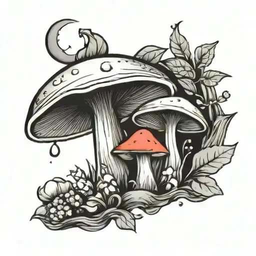 Moon And Mushroom