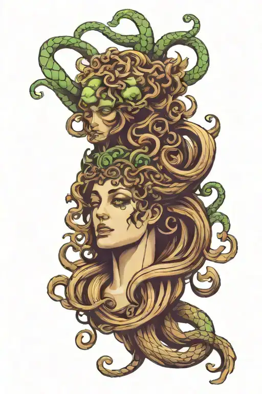 Mythologic Medusa Head