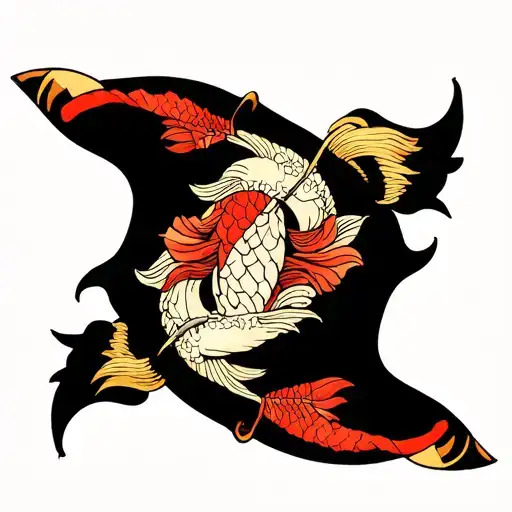 Band Tattoo With Pisces Zodiac Sign