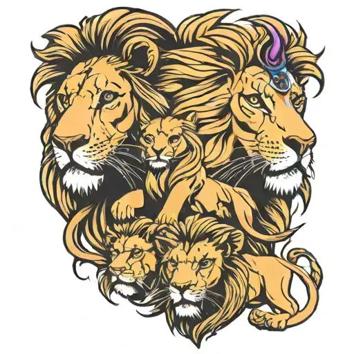 Lion Pour Couple Simba Et Nala Jeune Et Adultes