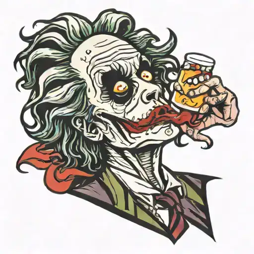 Beetlejuice As A Blood Gangsta