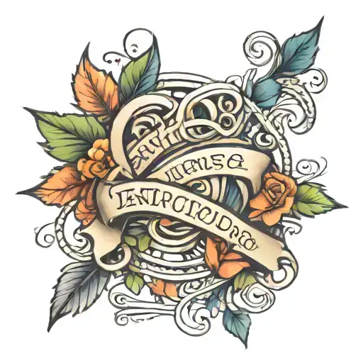 Kids Names Intertwined