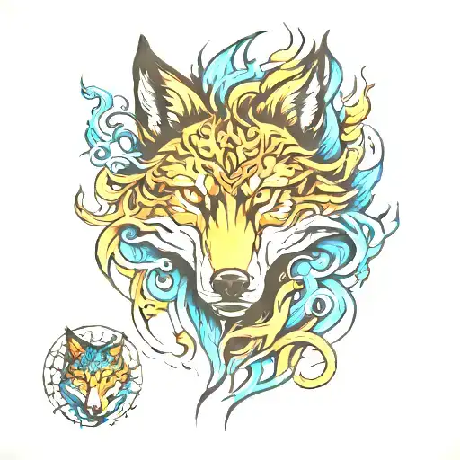 Wolf Fire And Ice