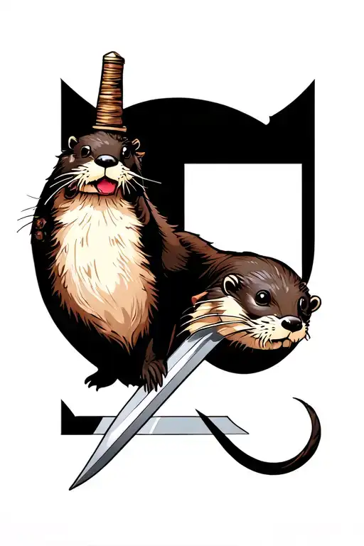Otter With Sword