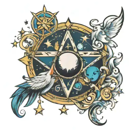 Tarot Star Moon Fortune Teller Water