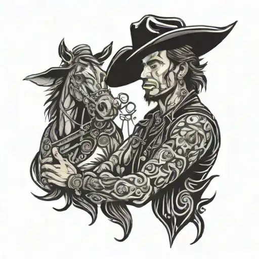 Dark Cowboy Trucker Gypsy