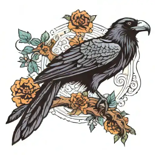 A Raven And A Black Panther Combined As One Animal