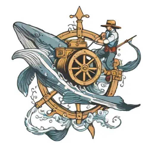 Hands On Wheel Fishing For Whales Love