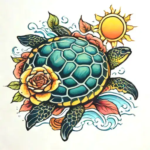 Sun Sea Turtle Rose 245