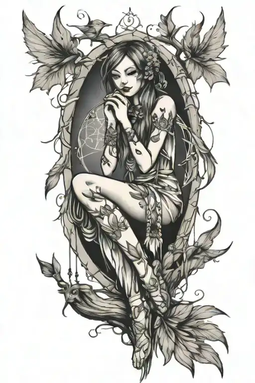 Dream Catcher Tree Fairy Sitting