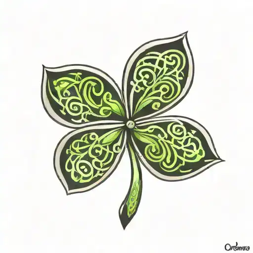 Celtic Clover Leaf