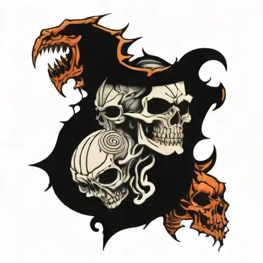 Skull And Demon
