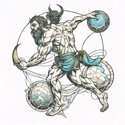Atlas Carrying The Sky On His Back
