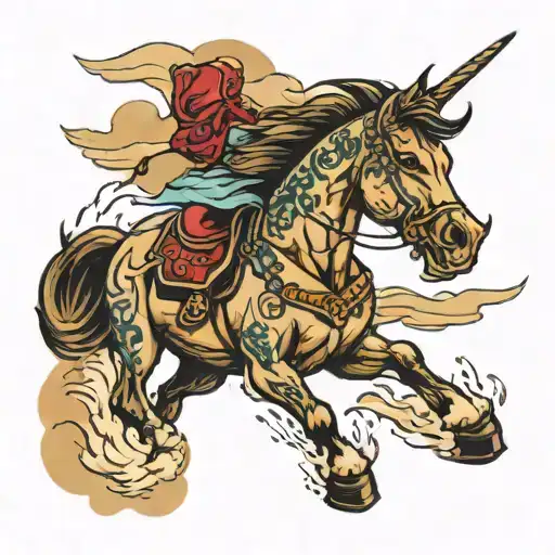 Mustang Driving Into Th Sea