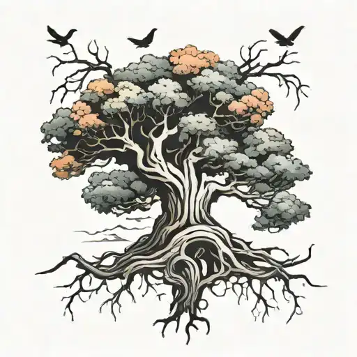 The Big A Tree Black