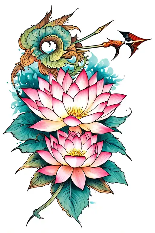 Lotus Flower And Sagittarius Designs