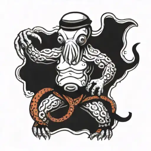 Octopus Wearing Karate Gi