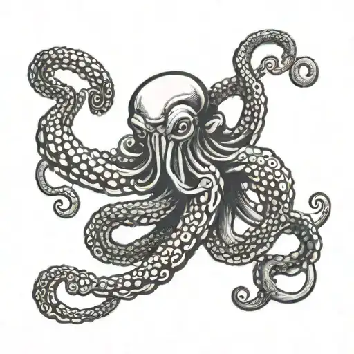 Octopus Wearing Karate Gi