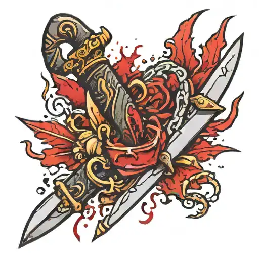 Crack With A Bloody Dagger