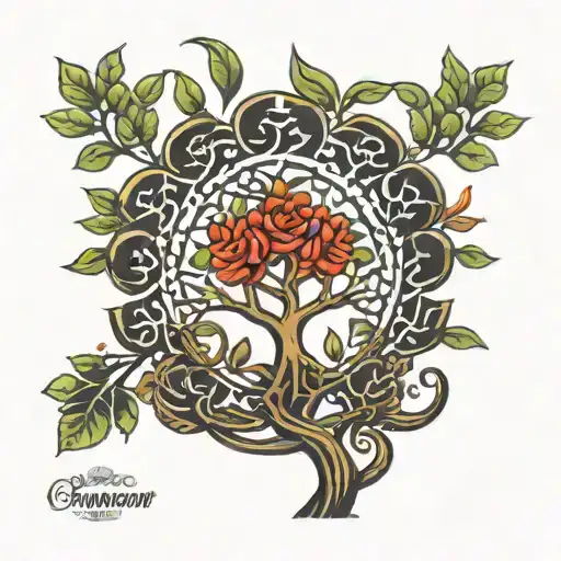 Armenian Tree Of Life Intertwined