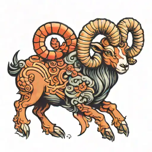 Aries The Ram Defeating Cancer The Crab