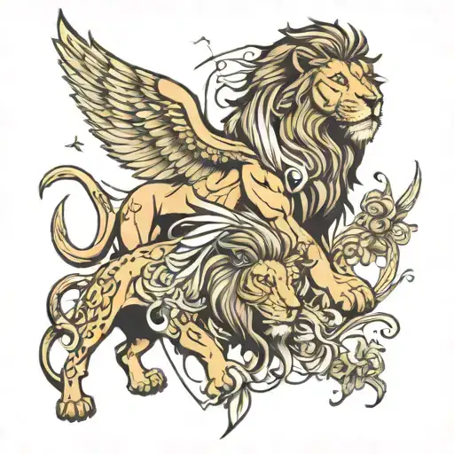 Lion And Angel