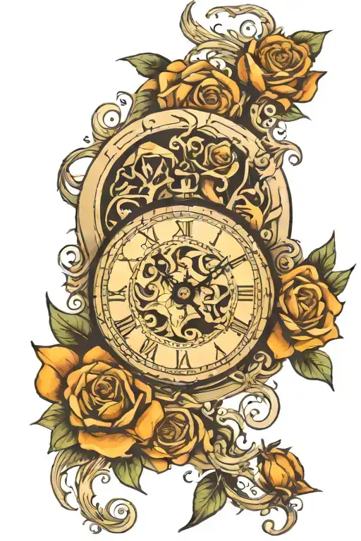 Clock Face With Birth Times