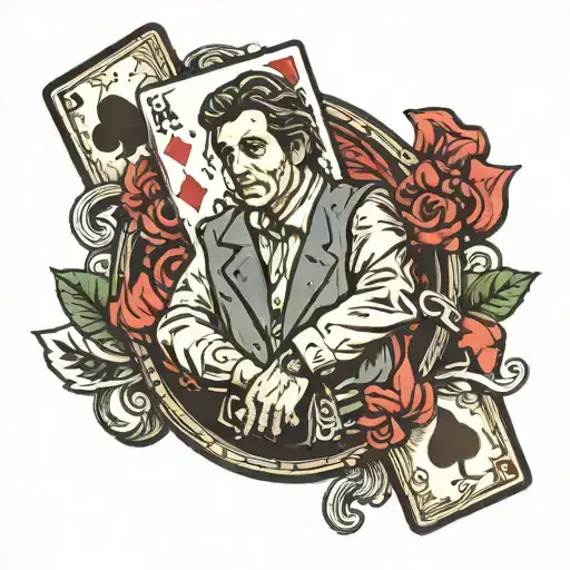 Alpacino Poker Tattoo With A Quote