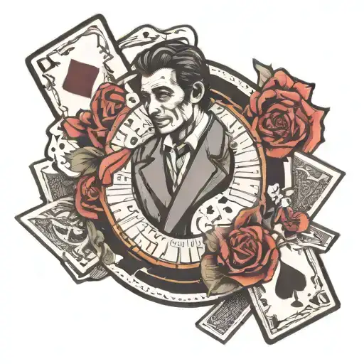 Alpacino Poker Tattoo With A Quote