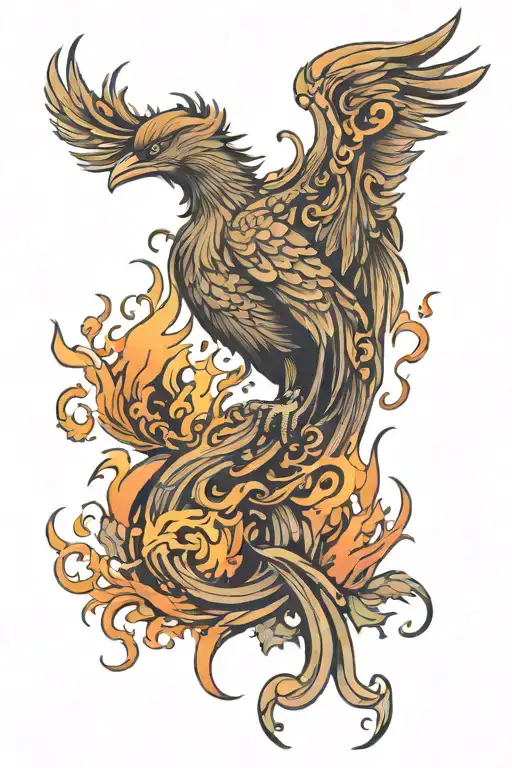 Phoenix Rising Phoenix From Fire
