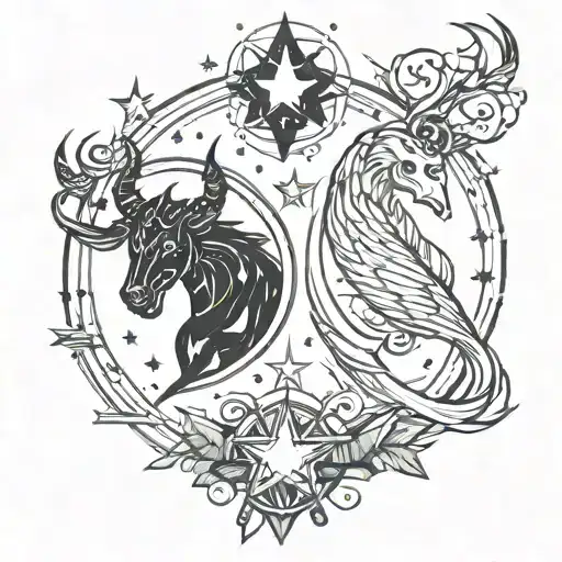 Constellation Virgo And Capricorn Stars