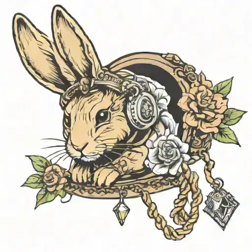 Rabbit Cash Diamond Chain Headphone