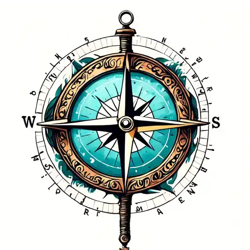 Compass With A Quote