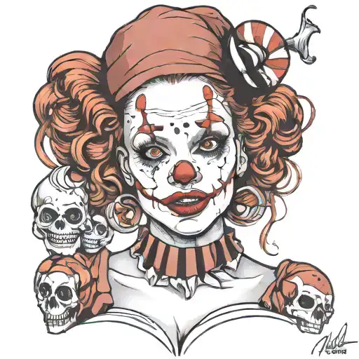 Redhead Female Clown