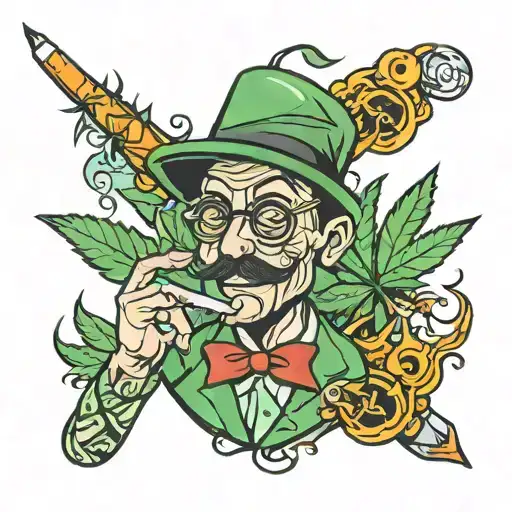 Weed Smoking Cartoon