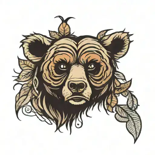 Black Bear Shrunken Head