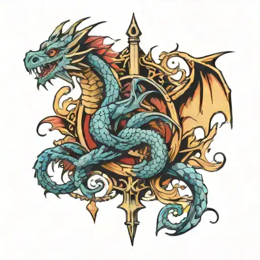 Broken Sword And Dragon