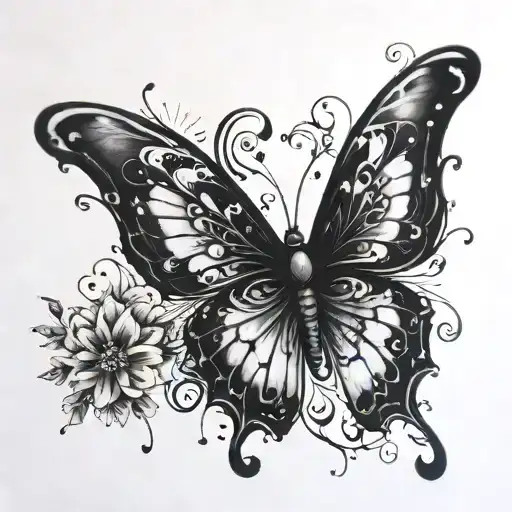 Black Butterfly Dissolving Like Dust