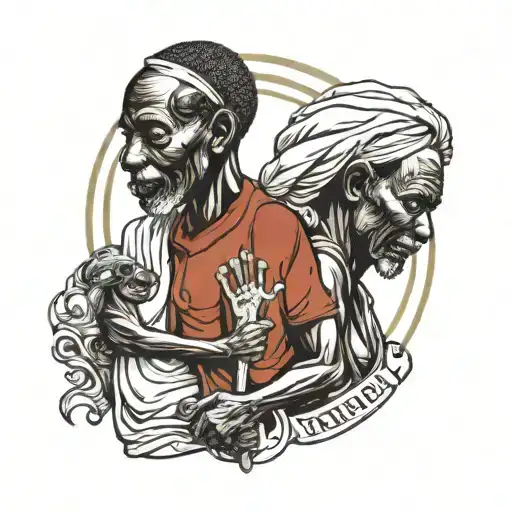 Africa Sudan Death Father Holding Hands