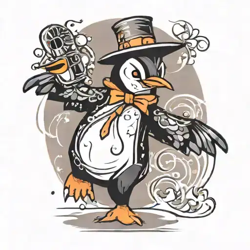 Dancing Disco Penguin