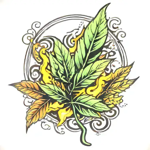 Indian Smoking Marijuana Leaves