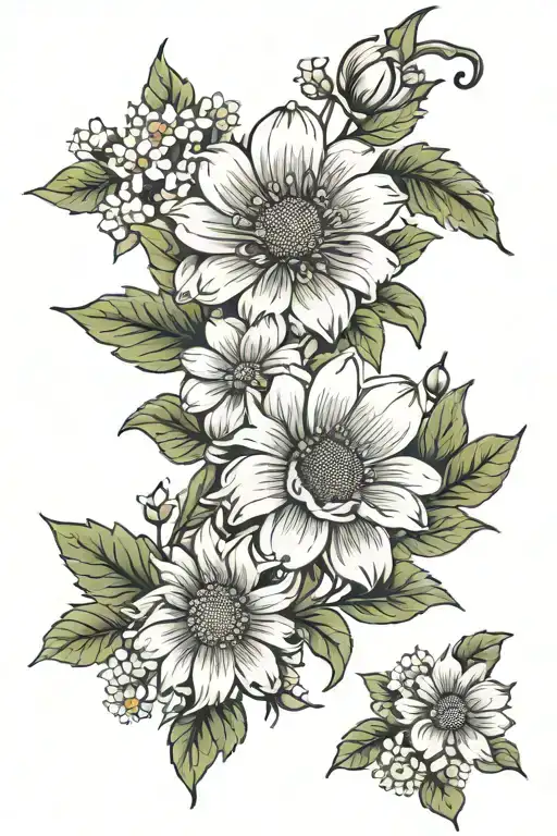 Daisy Lilly Of The Valley Rose Poppy Chrysanthemum