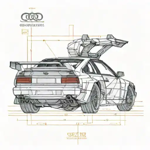 Audi Sport Quattro Construction Drawing