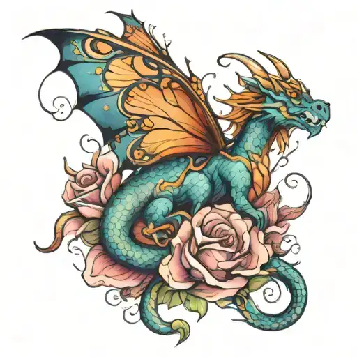 Mariposa Y Dragon Wrapping