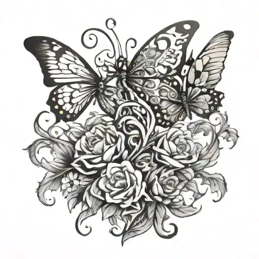 Butterflies And Dragon Wrapping