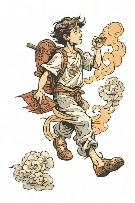 Boy Walking Towards Heaven