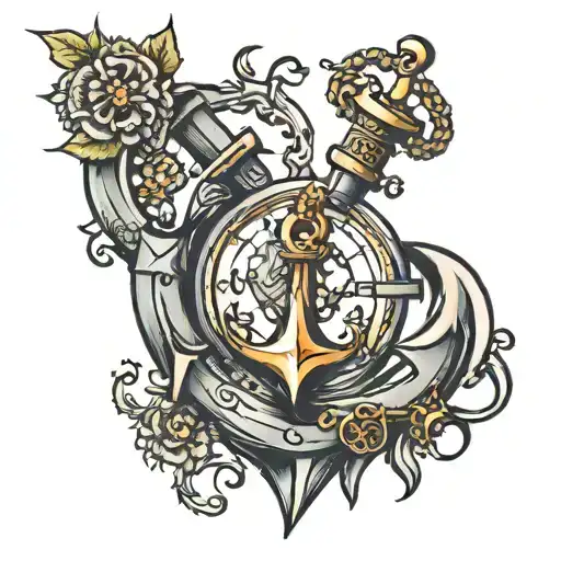 Clock And Anchor