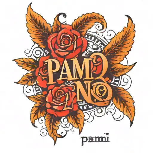 A Tattoo That Expresses Love With The Lettering Pami